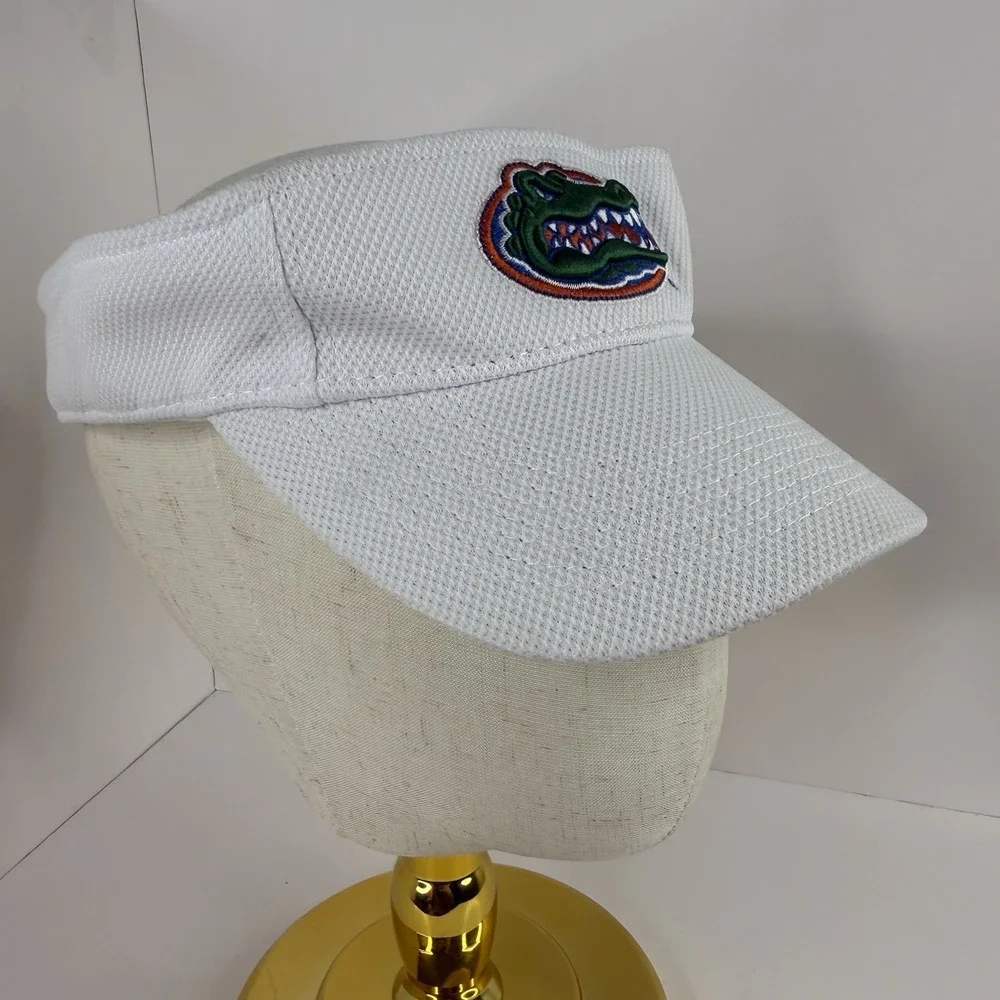 NCAA Florida Gators Football Visor Hat Mens One Size White Performance Sports